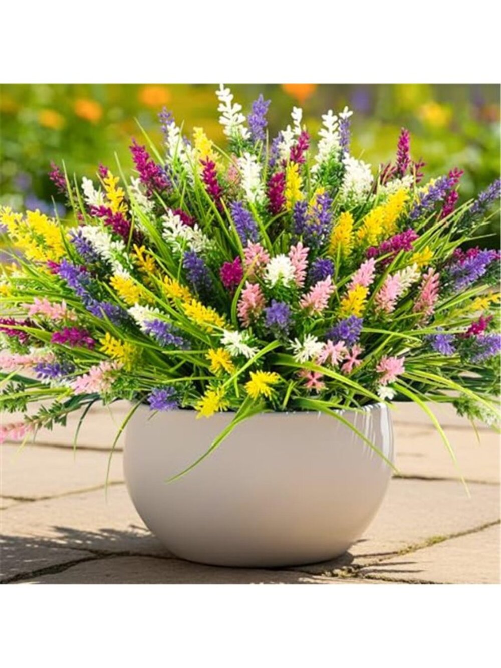 10 Bundle Fake Monkey Grass Flowers Outdoor Indoor Patio Pot Planter Decor